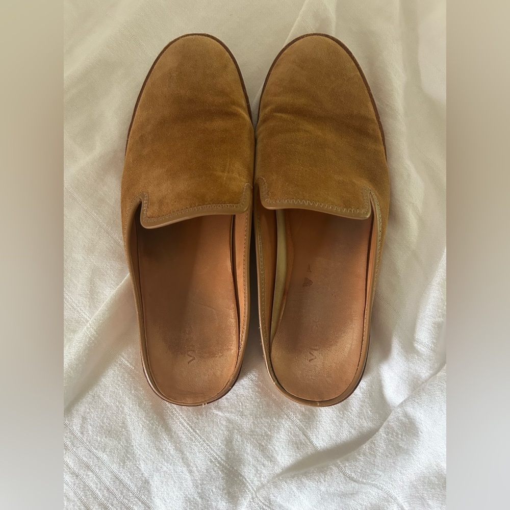 Vince Tan Suede Women's Mules